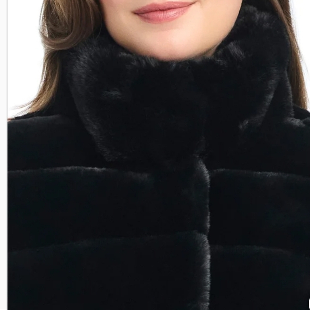 Jones New York Women's Faux Fur Jacket, New - Picture 6 of 6